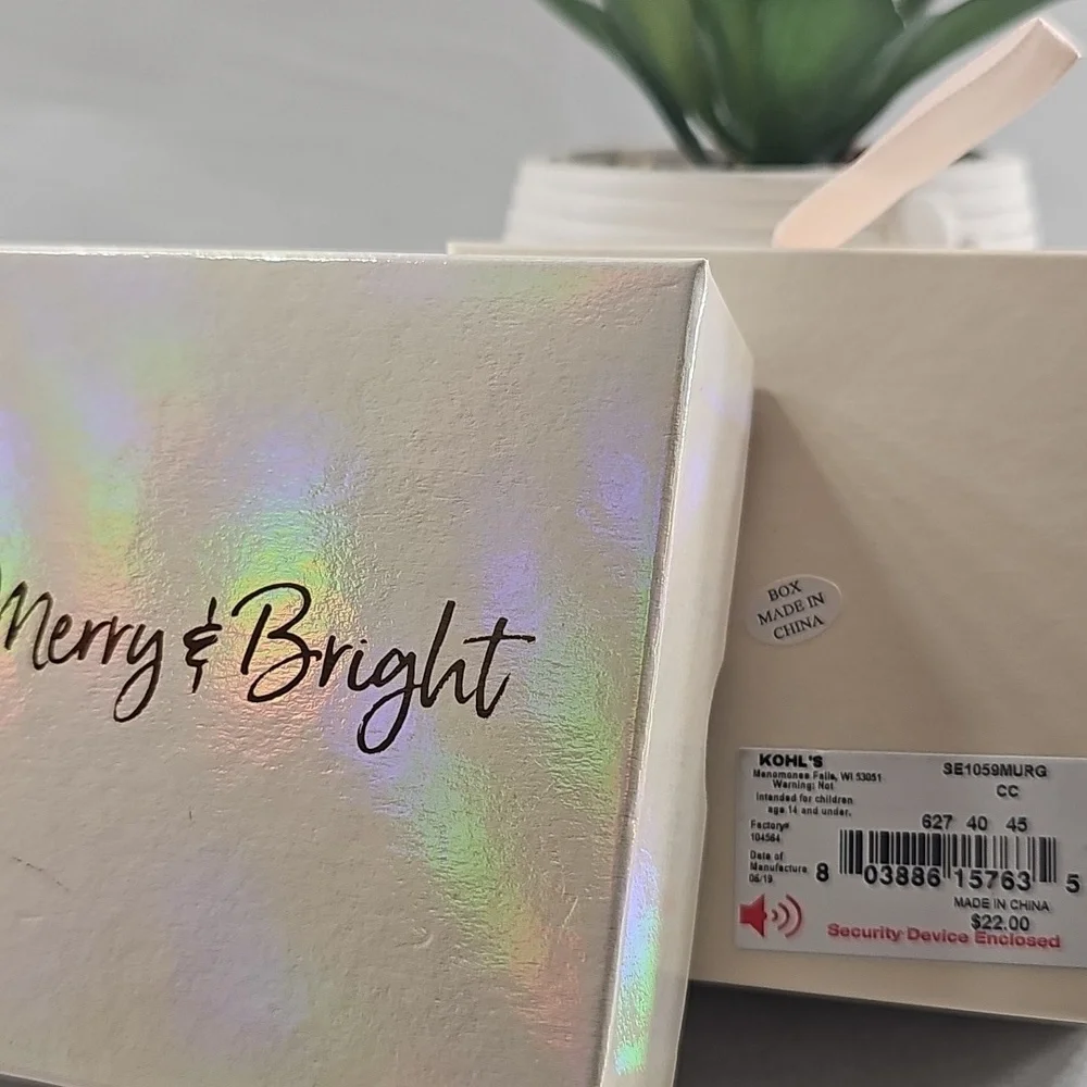 LC Lauren Conrad 12 Stud Iridescent Earring Boxed Set